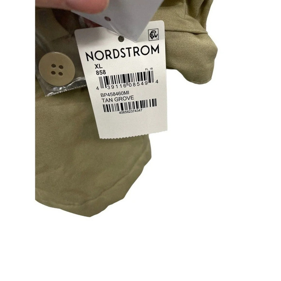 Bp. Women's Shacket Shirt Jacket Quilted with Pockets Button Front Size XL Tan - Picture 11 of 13